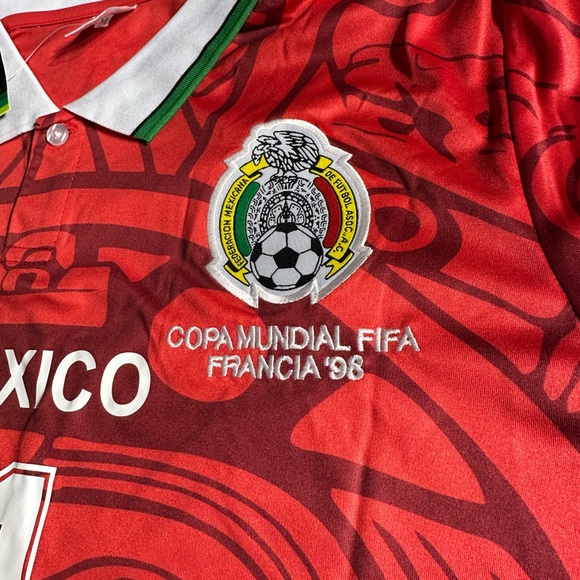México Jersey 1998 World Cup-Blanco 11 - Picture 4 of 9